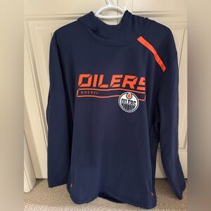 Edmonton Oilers Navy and Orange Hoodie